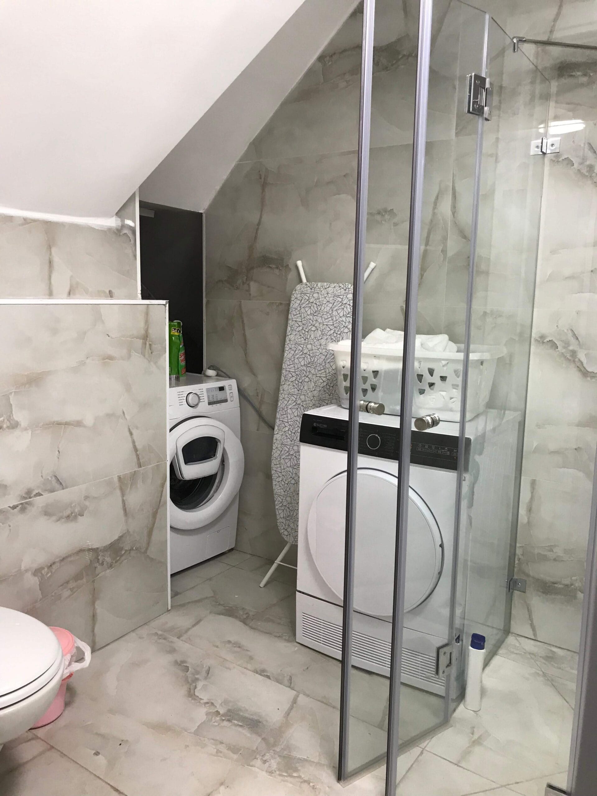 Laundry area with washer and dryer
