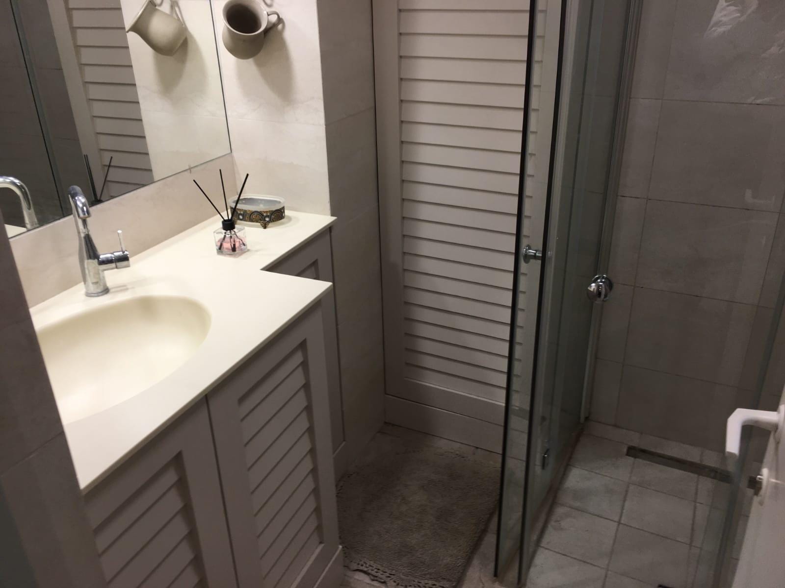 Modern bathroom in Old City Jerusalem apartment
