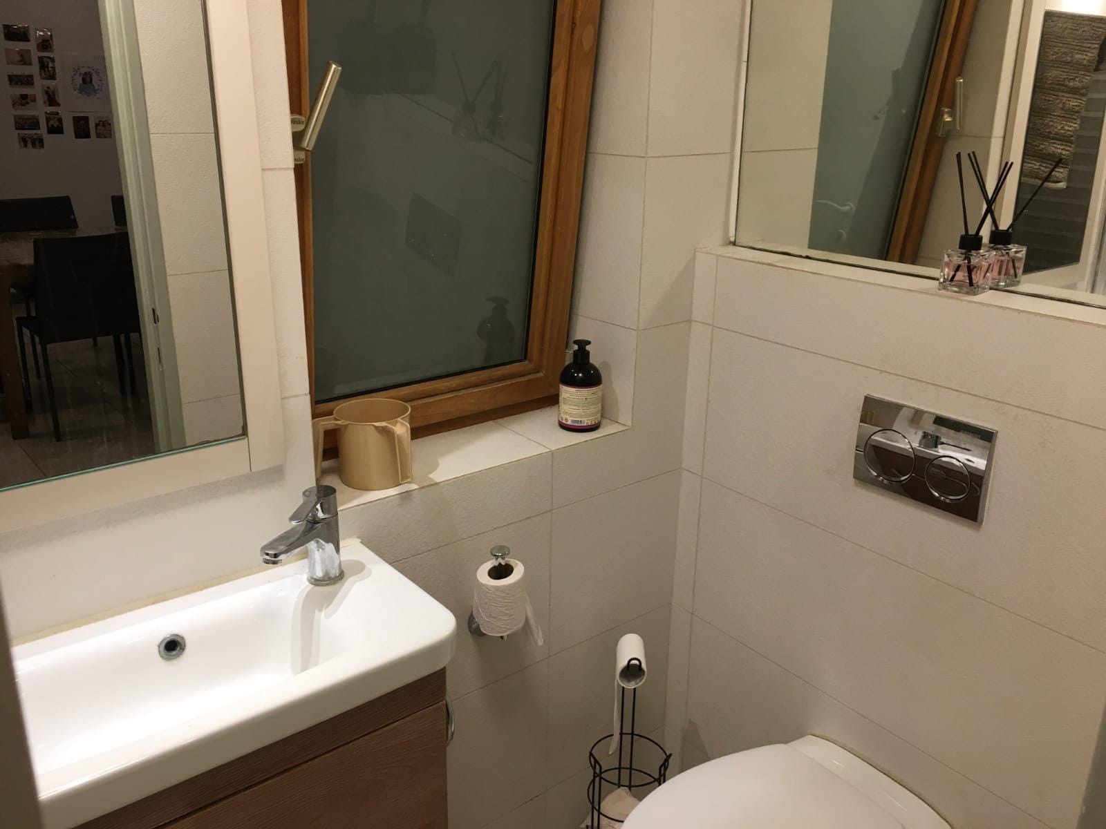 Second bathroom in Old City apartment near the Kotel