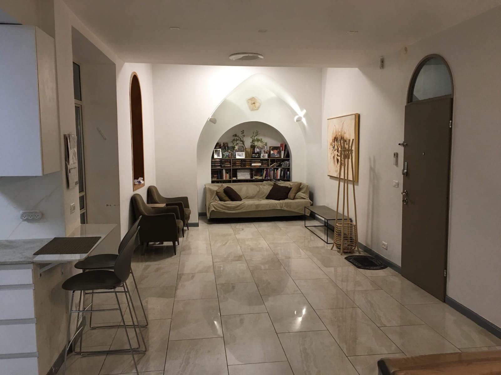 Living room in Old City apartment