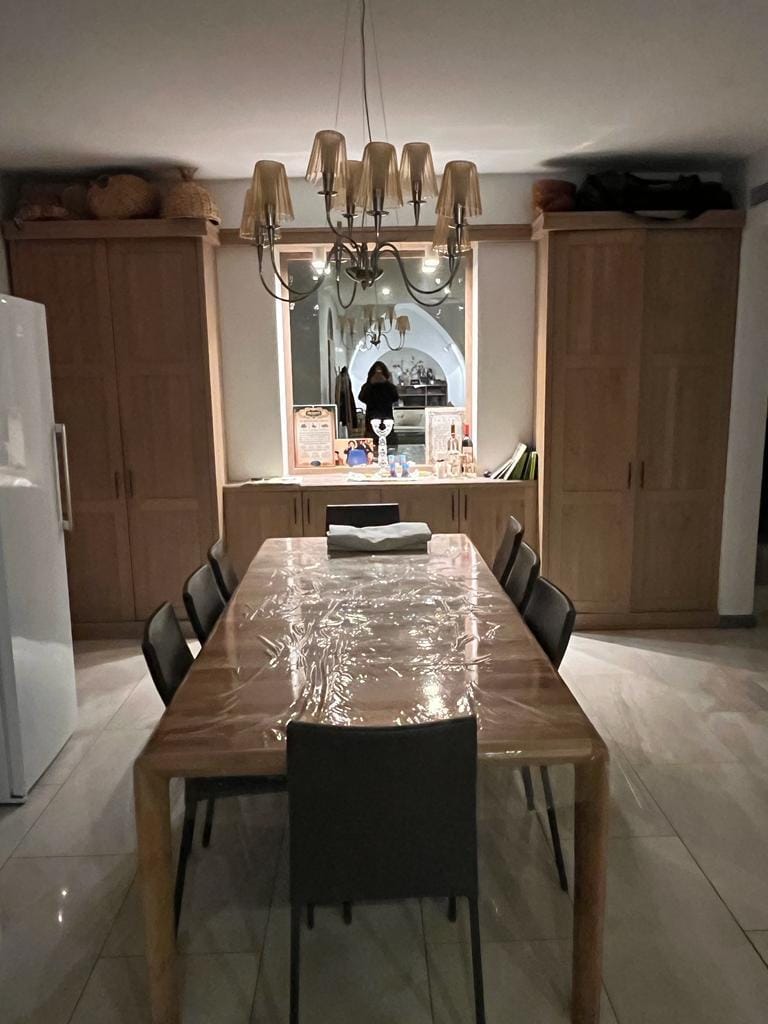 Dining room in Old City apartment