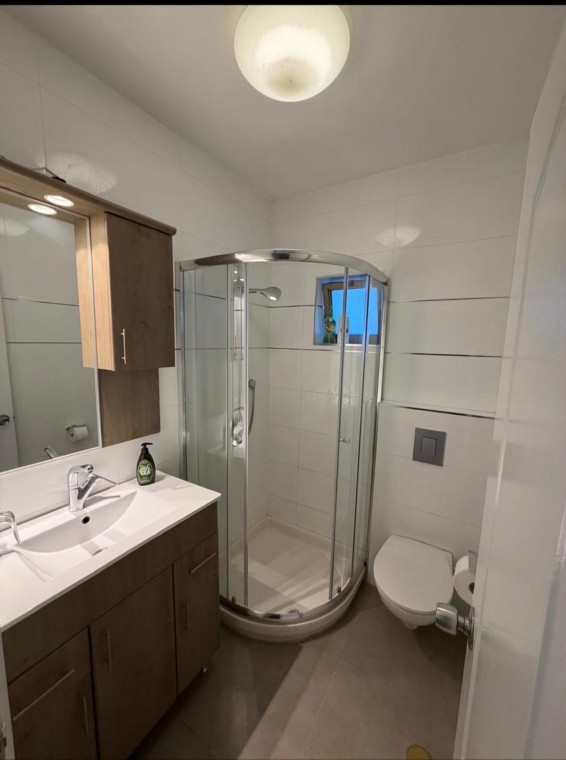 Bathroom in the Ben Maimon Rechavia apartment
