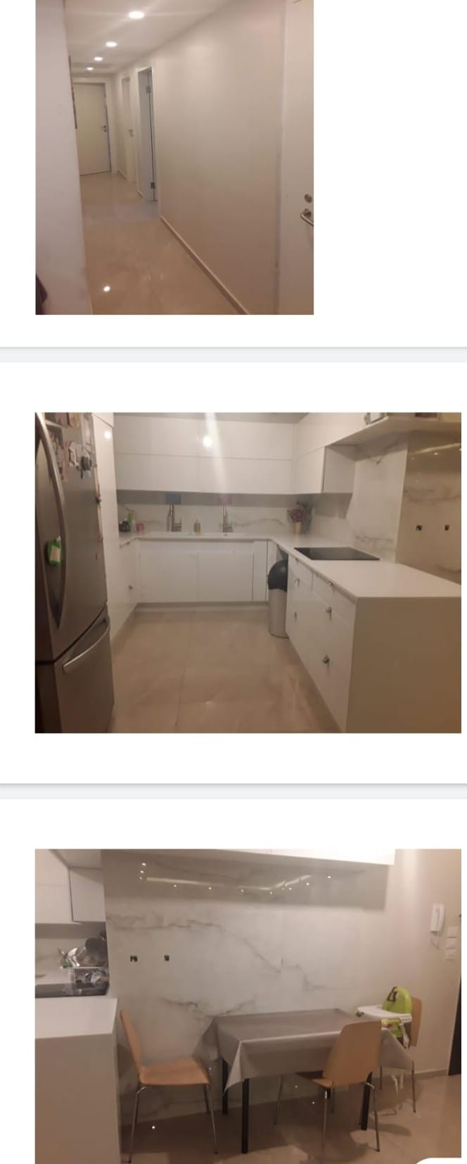 Large kitchen in the Yirmiyahu Romema apartment